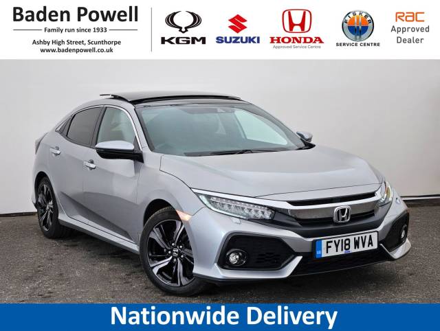 Honda Civic 1.5 VTEC Turbo Prestige 5dr CVT Hatchback Petrol SILVER