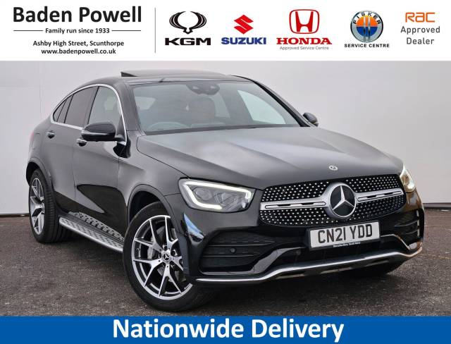 Mercedes-Benz GLC 2.0 GLC 300d 4Matic AMG Line Prem Plus 5dr 9G-Tronic Coupe Diesel BLACK